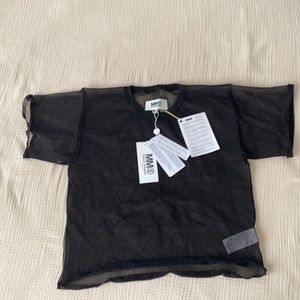 MM6 maison marginal mesh T shirt